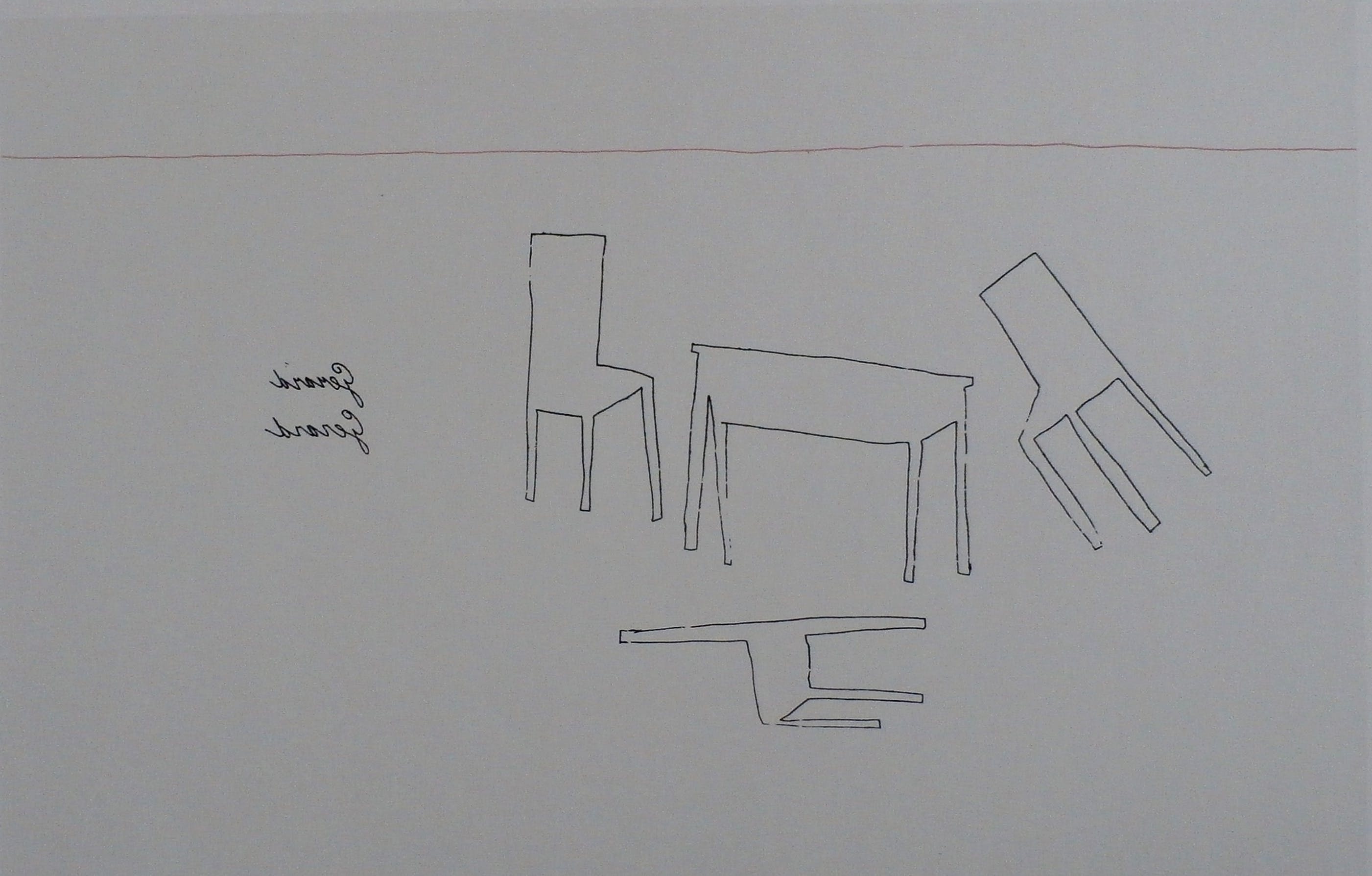 Klaas Gubbels - zeefdruk: verlegen schaduwen - 1981 kopen? Bied vanaf 100!