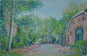 Jan Bernard Meinen - Boslandschap met boerderij kopen? Bied vanaf 85!