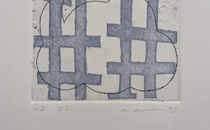 Thomas Ankum - Zonder Titel, ets, oplage 2 ex., 1993 gesigneerd/genummerd, mint. kaufen? Bieten Sie von 55!