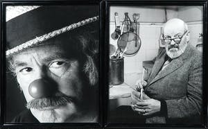 Paul Huf - Foto, lot van twee los ingelijste portretten van o.a. Werumeus Buning kopen? Bied vanaf 1!
