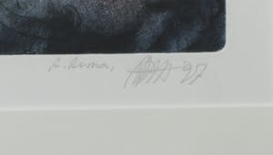 Ad Arma - Ets en aquatint, Life II - Ingelijst kopen? Bied vanaf 40!