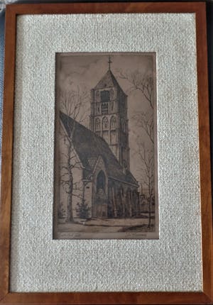 Johan Ponsioen - Grote Kerk Tiel - Ets kopen? Bied vanaf 10!