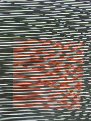 Jesus Rafael Soto - CARRÉ VIRTUEL ROUGE Á DROITE // ZEEFDRUK VAN RAFAEL SOTO kopen? Bied vanaf 325!