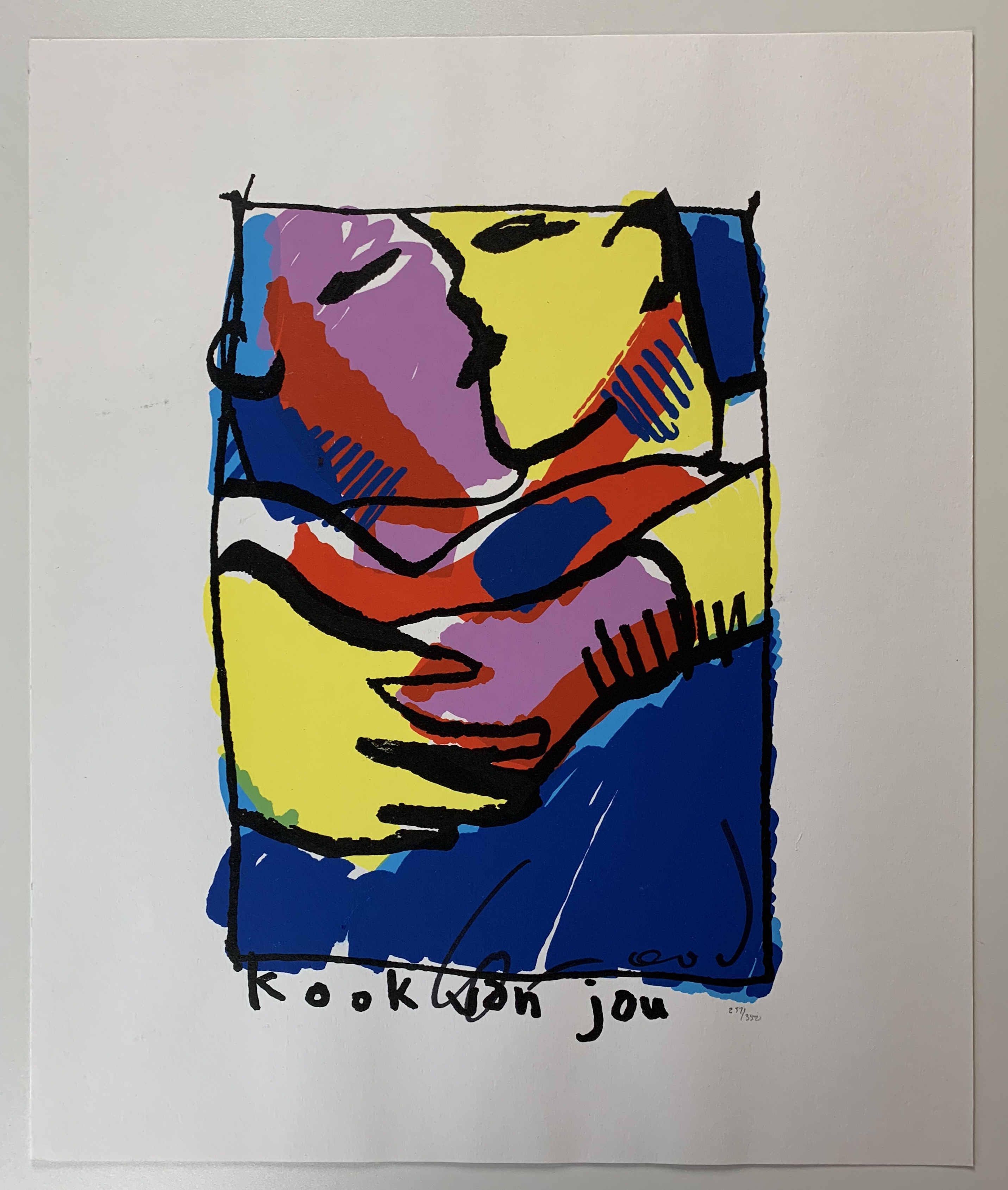 Herman Brood - Kleurenzeefdruk - 'Kook van jou' kopen? Bied vanaf 1!