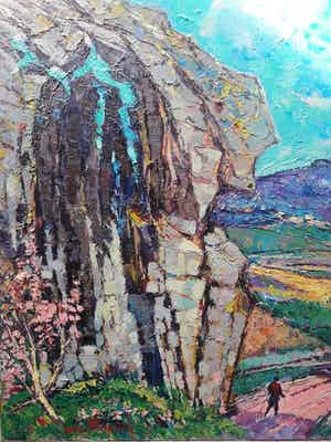 Daniel Wilhelm Bekking - Defilé des Angles. (Lot France). (100 x 80) verkocht voor € 175!