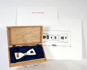 Rene Daniels - Gesigneerde multiple + zeefdruk uitgegeven door Galerie Bébert - De kelder de zolder verkocht voor € 750!