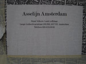 Stan Klamer - Geometrisch-abstract Aquarel "Luchtschap" expositie Galerie Asselijn Amsterdam kopen? Bied vanaf 20!