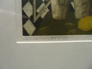 Laetitia de Haas - Ets, Keukentafel. kopen? Bied vanaf 35!