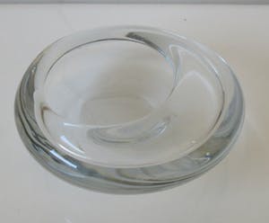 Per Lutken - Blank glazen asbak uit de Akva serie - Holmegaard kopen? Bied vanaf 22!