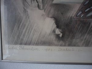 Anton Staartjes - Gemende techniek op papier, titel, "Driehoek 1". kopen? Bied vanaf 20!