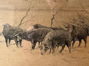 Philip Zilcken - Landschap met herder en schapen kopen? Bied vanaf 45!