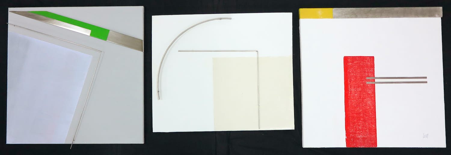 Menno Meijer - Lot van drie abstracte werken in gemengde techniek kopen? Bied vanaf 50!