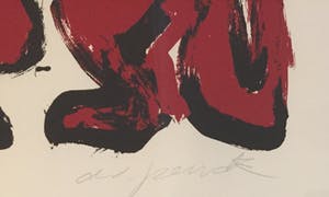 A.R. Penck - Zeer grote litho - 'Die mit den Wolfen heulen' - 1985 (NU VANAF 999,-) kopen? Bied vanaf 999!