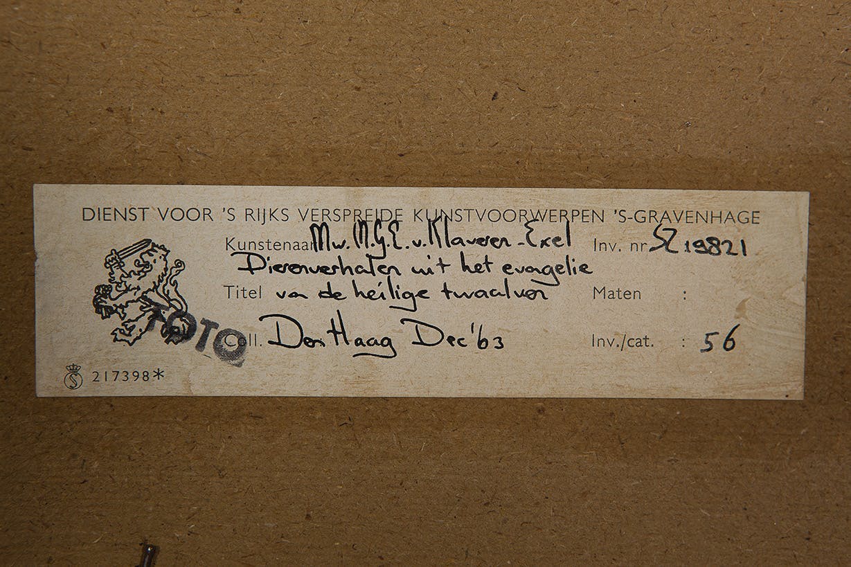 Ria Exel - Kleurets en aquatint - Evangelie van de heilige twaalven - BKR Den Haag kopen? Bied vanaf 10!