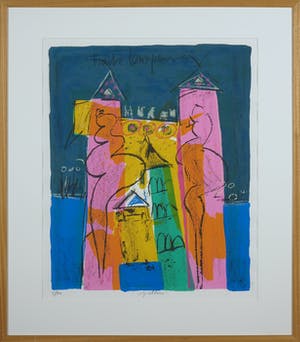 Frank Lengvenius - Zeefdruk, Bij elkaar - Ingelijst kopen? Bied vanaf 1!