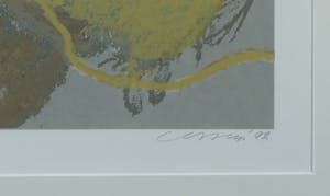 Henk van Vessem - Zeefdruk, Zonder titel - Ingelijst kopen? Bied vanaf 40!