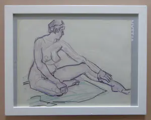 Jan Visser - LOT VAN 2 WERKEN / NAAKTE VROUWEN / ORIGINEEL WERK / 34x44cm kopen? Bied vanaf 25!