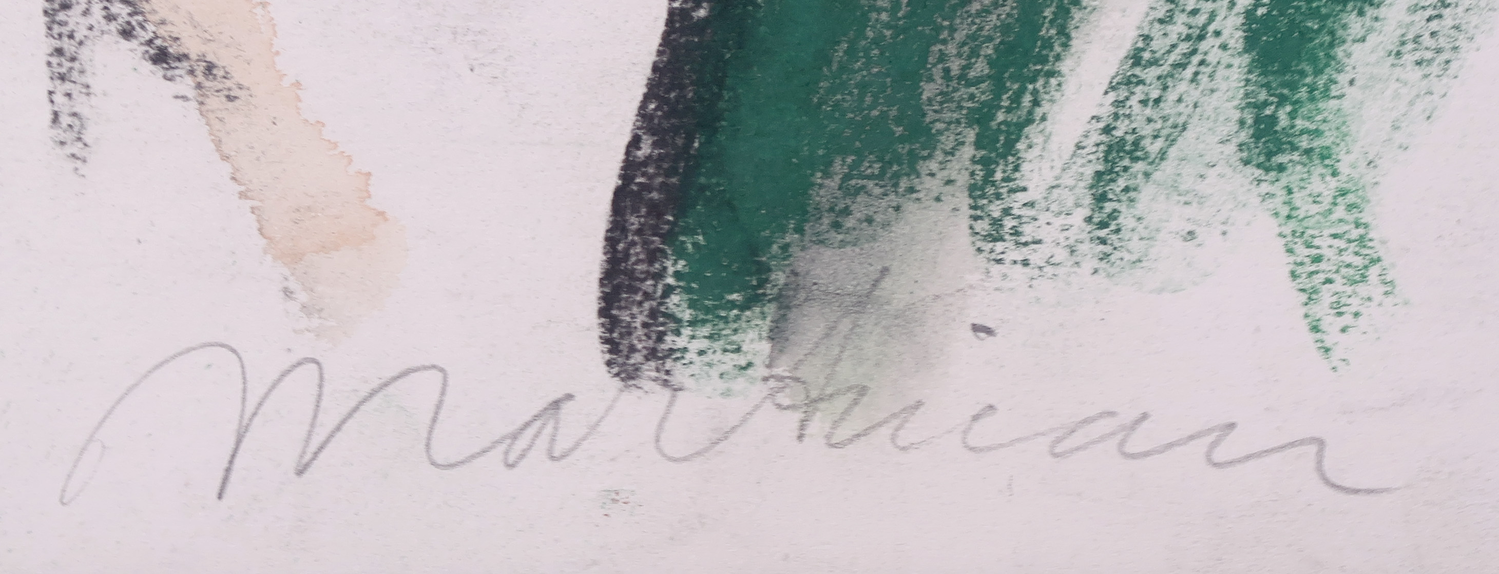 Anton Martineau - Aquarel, krijt en houtskool op papier, Zonder titel kopen? Bied vanaf 50!