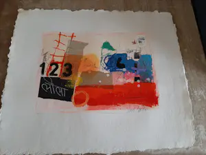 Theo Koster - Zeefdruk, collage 123 kopen? Bied vanaf 35!