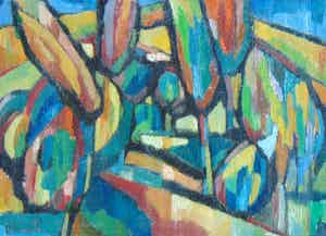 Piet van Deursen - Landschap Frankrijk No. 1 verkocht voor € 95!