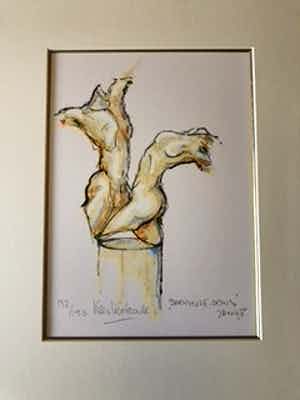 Kees Verkade - zeefdruk 'Spaanse dans' verkocht voor € 85!