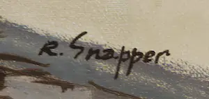 Rein Snapper - Olieverf op doek, Amsterdam - Ingelijst (Groot) kopen? Bied vanaf 150!