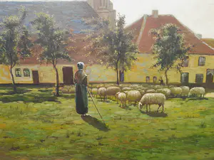 Niet of onleesbaar gesigneerd - texels landschap kopen? Bied vanaf 1!