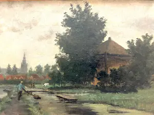 Johannes Jacobus van Oost - Landschap met vee kopen? Bied vanaf 85!