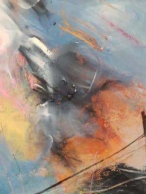 Martiene Raven - Acryl op paneel, Goed uitzicht - Ingelijst (Groot) kopen? Bied vanaf 200!