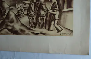 Mommie Schwarz - Kunst-Schoolplaat (?) uit ca. 1975 , “Paris”, Parijs - SBV Utrecht kopen? Bied vanaf 1!