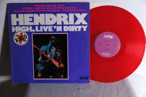 Jimi Hendrix - Bootleg - High Live N Dirty (Rood Vinyl) (Met Jim Morrison) verkocht voor € 20!