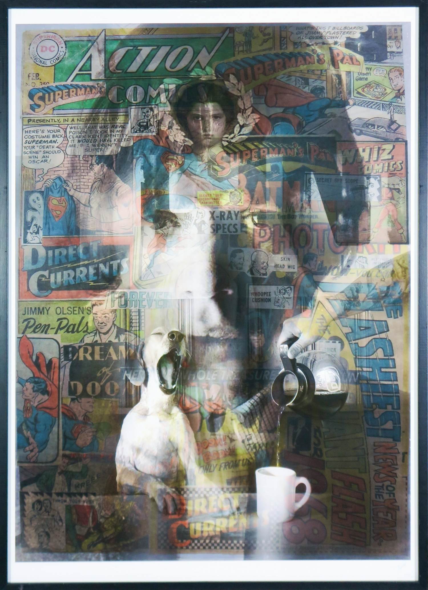 Geert Kollau - Fotocollage, Diner- Ingelijst (Groot) verkocht voor € 150!
