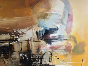 William Malucu - Galerie Forum art - Abstracte compositie, acrylverf op doek (GROOT!) kopen? Bied vanaf 230!