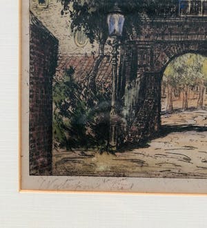 Johan Ponsioen - Waterpoort Tiel - Ets kopen? Bied vanaf 40!