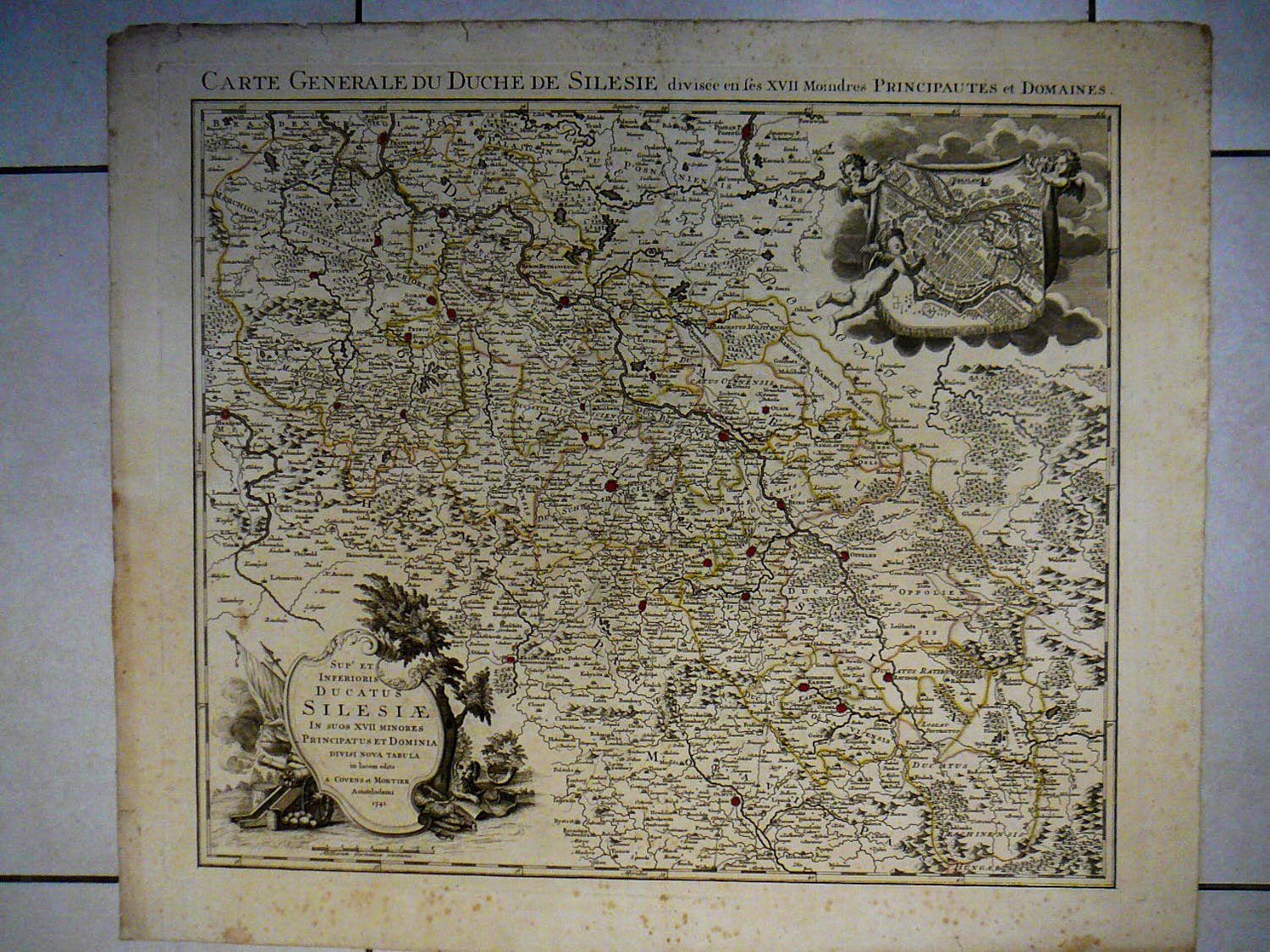 Cornelius Mortier - Carte Generale Du Duche Selesie Polen Tsjechie kopen? Bied vanaf 400!