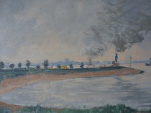 Adam Potgieter - Olieverf op doek, landschap kopen? Bied vanaf 40!