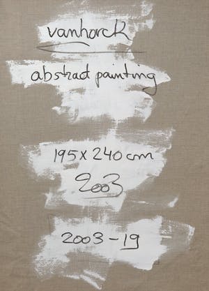 Hans Vanhorck - Olieverf op doek, Abstract painting (Zeer groot 2 x 2,5 m!) kopen? Bied vanaf 1500!