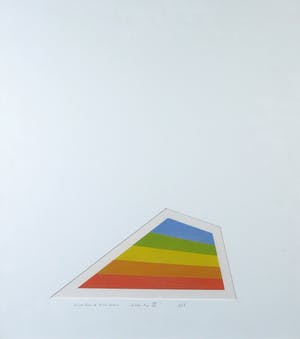 Geerhard Kuipers - Houtsnede, Blue top III - Ingelijst kopen? Bied vanaf 35!