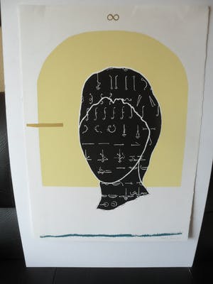 Evelyn Jansen - Zeefdruk. Titel, "Innen Leben". kopen? Bied vanaf 25!