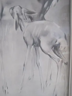 Han van Meegeren - Ree met kalf kopen? Bied vanaf 30!