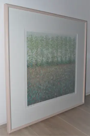 Hans Dolieslager - Bomenrij - zeefdruk, oplage 40 - prachtig ingelijst kopen? Bied vanaf 100!