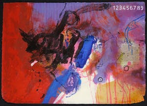 Mohammed Quraish - Zeefdruk op geschept papier, Scene I kopen? Bied vanaf 35!