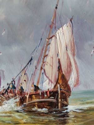 Niet of onleesbaar gesigneerd - Zeilschepen op zee kopen? Bied vanaf 1!