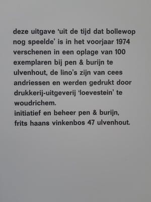 Cees Andriessen - 6 lino's 'uit de tijd dat bollewop nog speelde' kopen? Bied vanaf 180!