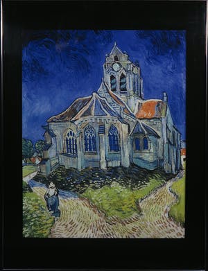 Paul Huf - Foto, De kerk in Auvers van Vincent van Gogh - Ingelijst kopen? Bied vanaf 1!