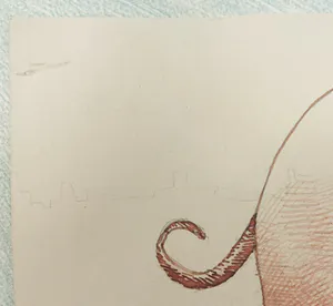 Nic Blans (jr.) - Pentekening, Het feestvarken kopen? Bied vanaf 40!