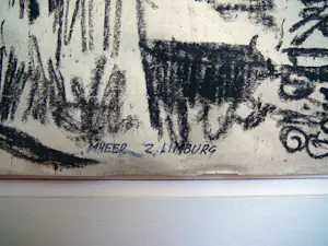 Johan Traarbach - Mheer Zuid Limburg -krijttekening 1966- kopen? Bied vanaf 50!