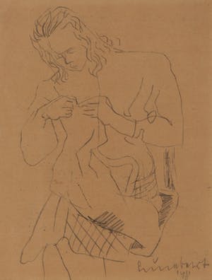 Lucebert - tekening uit 1948, CoBra periode, handgesigneerd, gedateerd en ingelijst kopen? Bied vanaf 550!