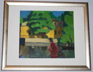 Georges Joubin - Scene in Örebro (Zweden) - olieverf op doek verkocht voor € 65!