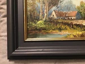 Henner Knauf - Doorkijkje met huis in bos. kopen? Bied vanaf 15!